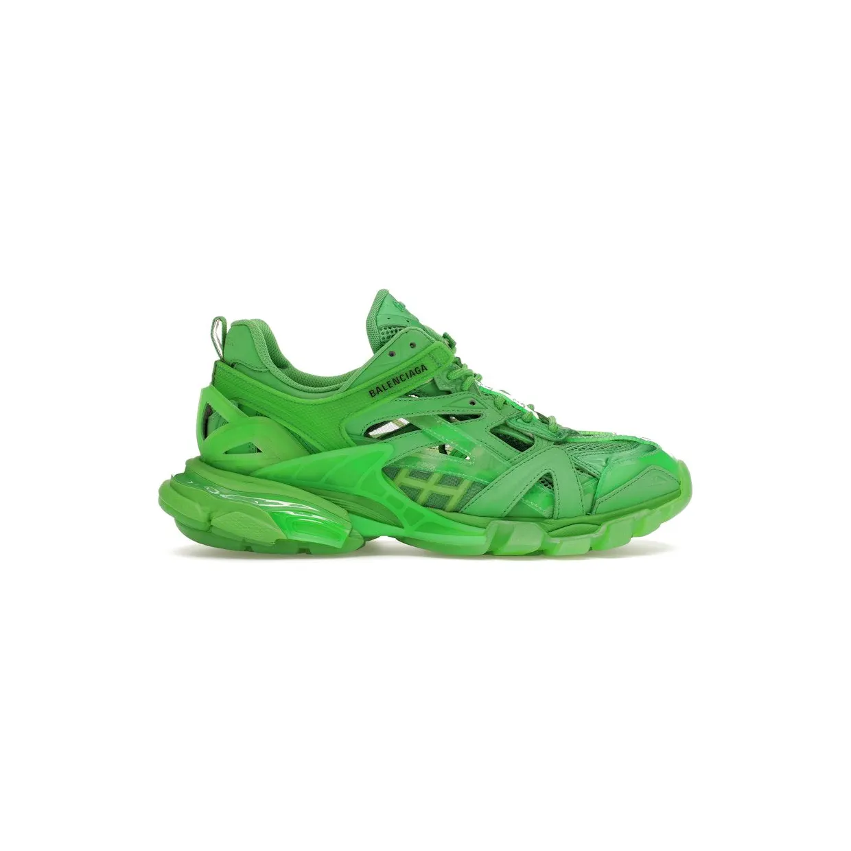 Balenciaga Track.2 Clear Sole Fluo Green (668823W3CT13510)
