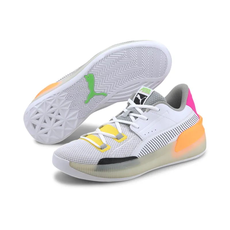 Puma Clyde Hardwood Retro Fantasy Puma White/Orange Pop (194045-01)