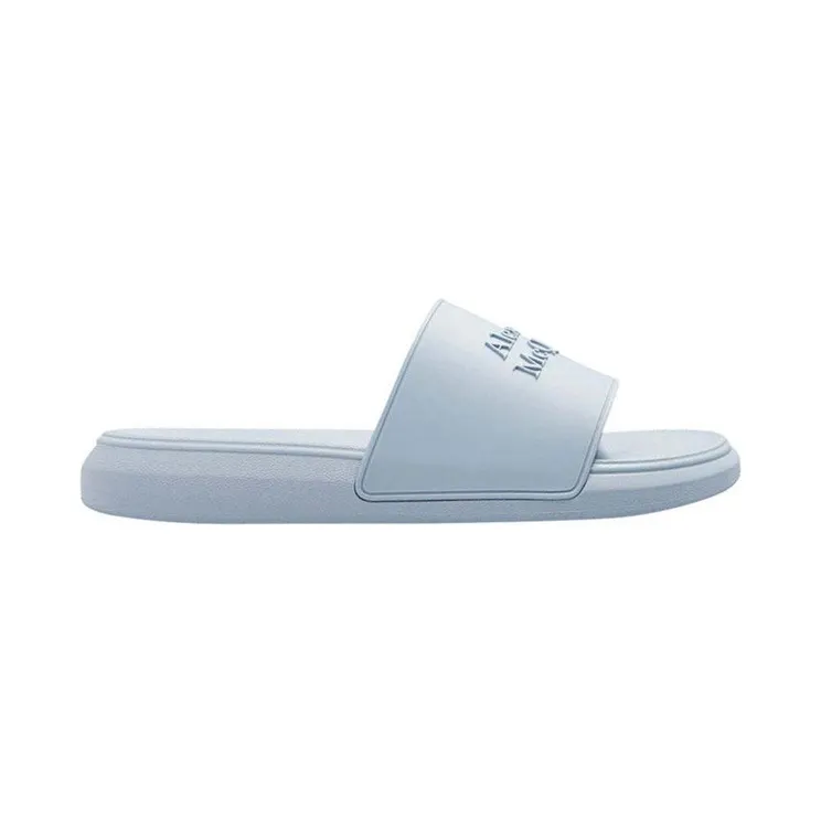 Alexander McQueen Pool Slides Light Blue (663564W4QS04542)