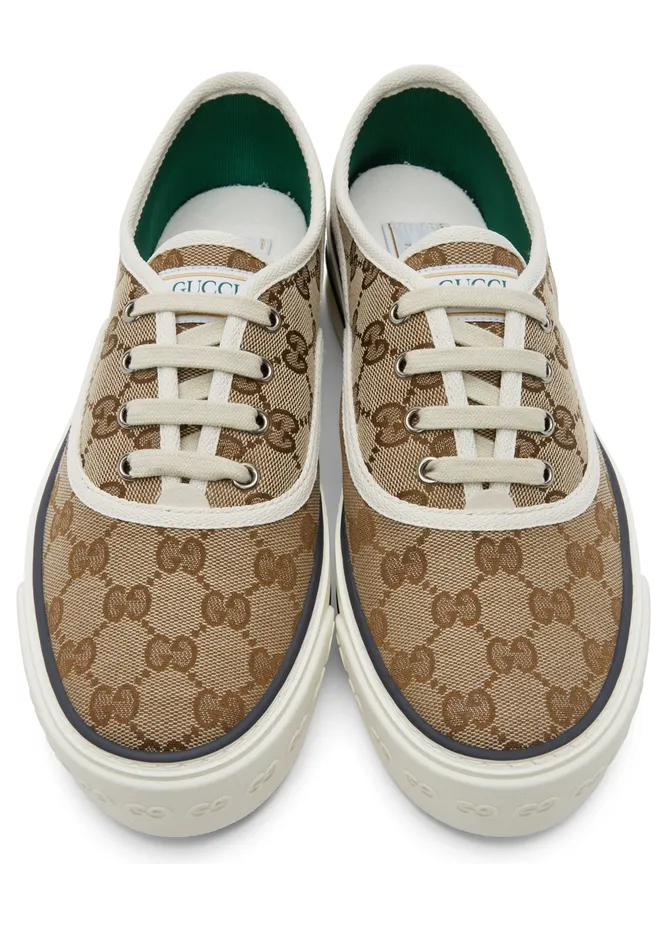 Gucci Brown GG Tennis Sneakers (659950 2HKE0) (5)