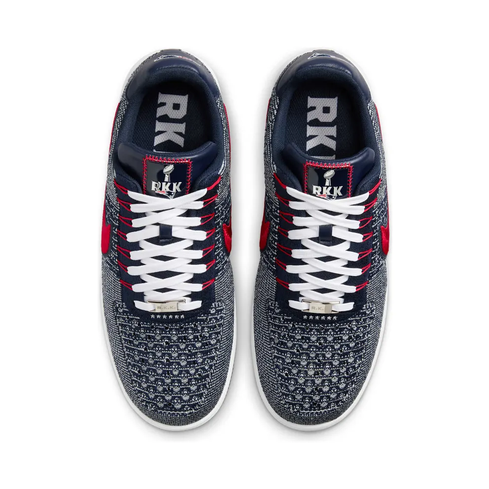 Nike Air Force 1 Ultra Flyknit Low “Patriots Robert Kraft Wolf Grey” (FV4079-012)
