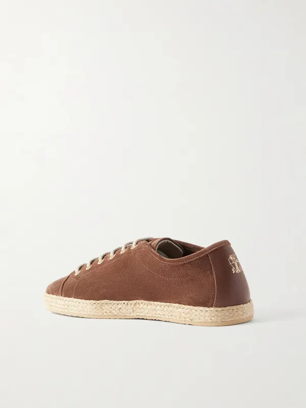 Brunello Cucinelli Suede Sneakers Brown (MZULNGI650) (4)
