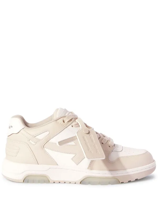 OFF-WHITE Out Of Office OOO Low Tops Beige (OWIA259C99LEA0060161)