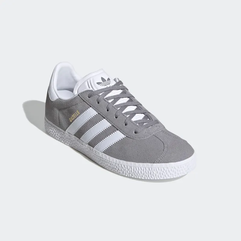 Adidas Gazelle Grey Three / Cloud White / Gold Metallic (FW0716)