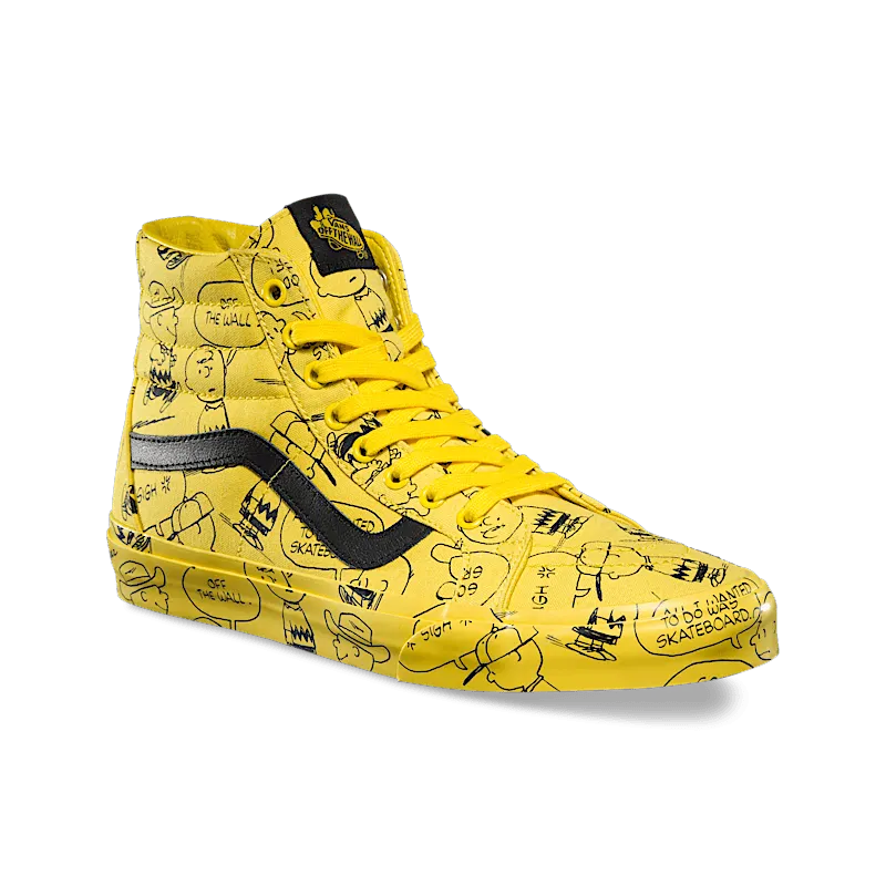Vans Sk8-Hi Peanuts Charlie Brown Yellow/Black (VN0A2XSBQX4)