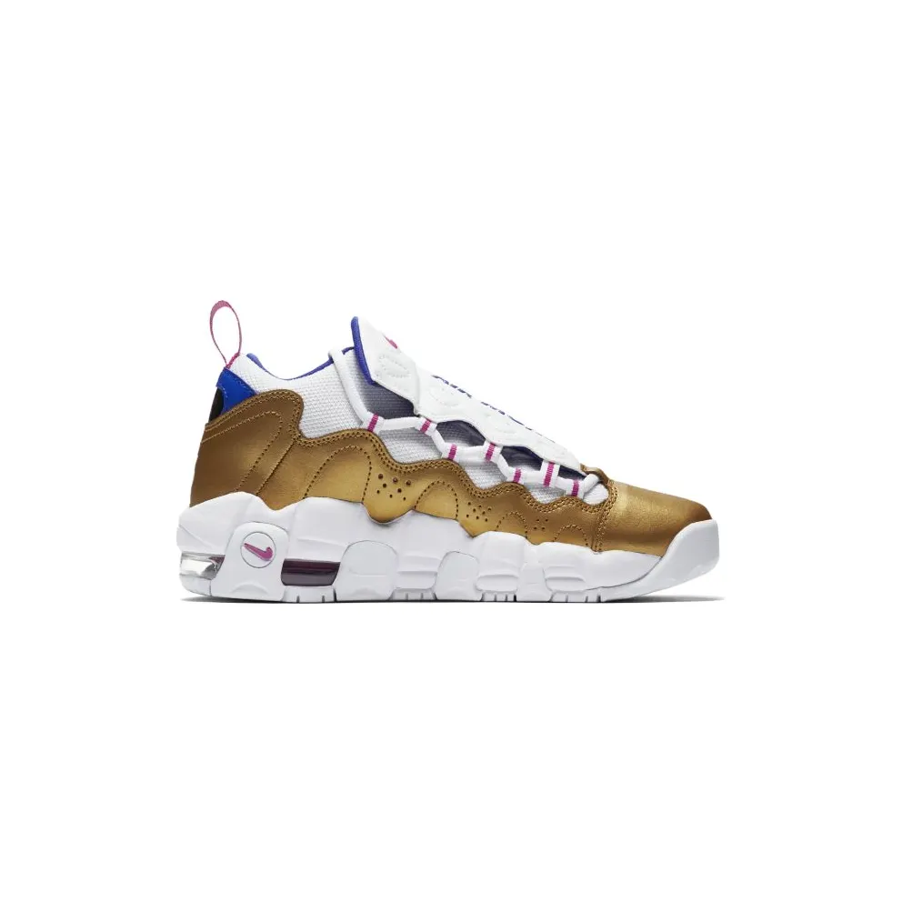 Nike Air More Money Peanut Butter & Jelly (GS) White/Fuchsia Blast-Metallic Gold (AH5215-101)