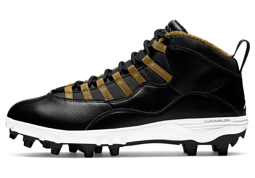 Jordan 10 TD Mid Black Metallic Gold