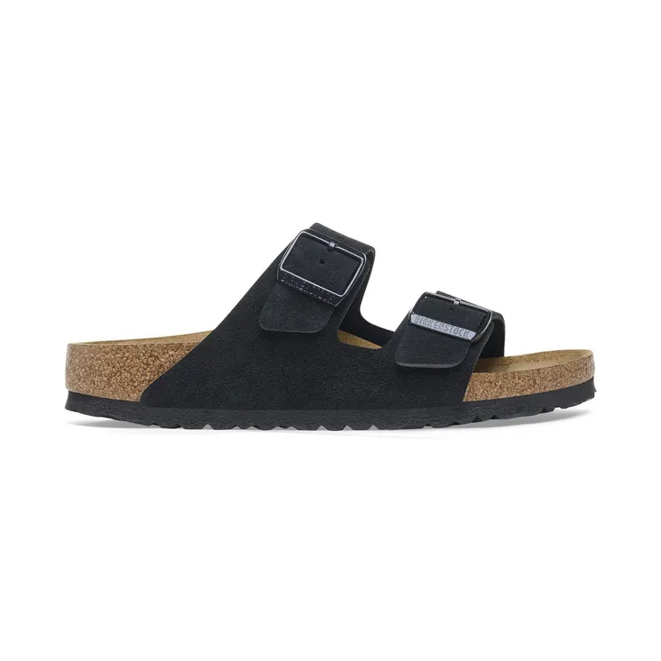Birkenstock Arizona Suede Leather Narrow Fit “Black” (1027164)