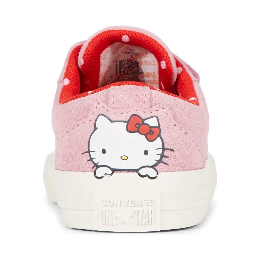 Converse One Star Ox Hello Kitty Pink (TD) Prism Pink/Fiery Red-Egret (762943C)
