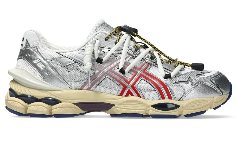 ASICS Gel-Cumulus 16 TOGA White Red Pure Silver (1203B115-100)