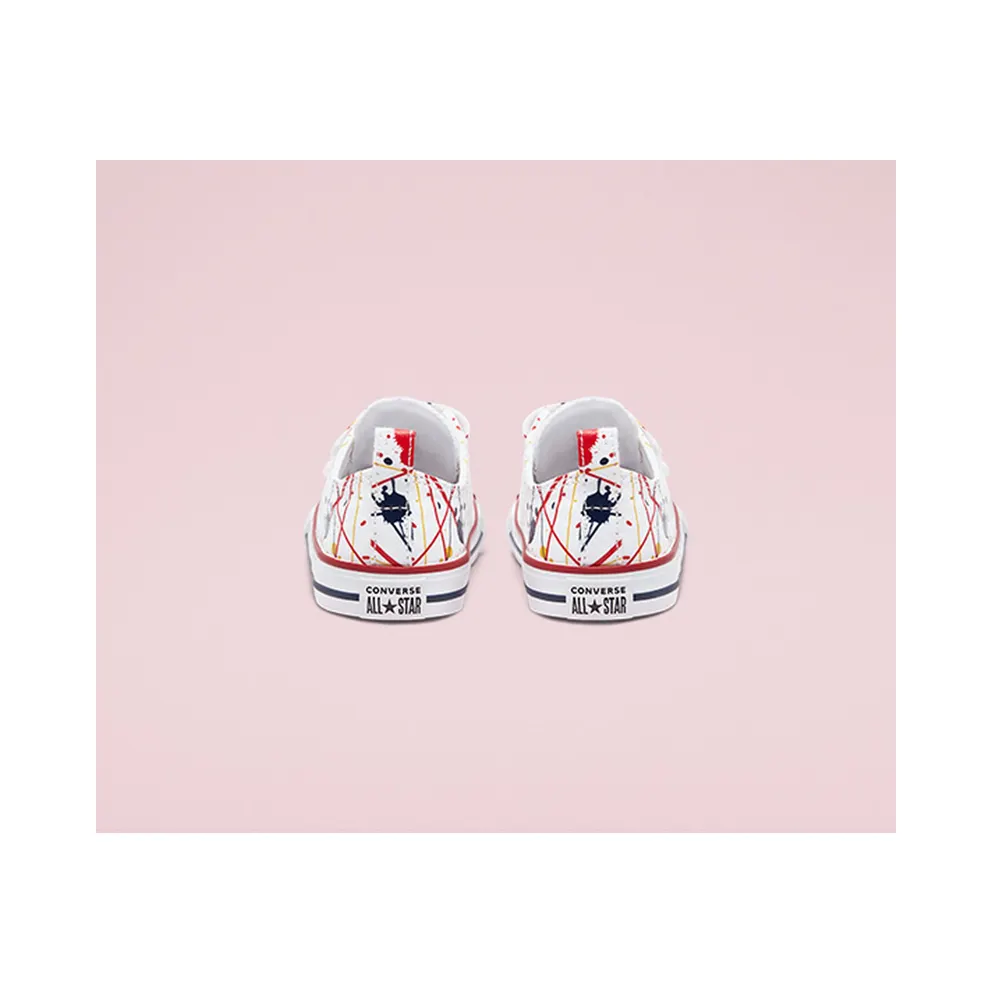 Converse Paint Splatter Easy-On Chuck Taylor All Star Low Top White/multi/garnet (771909C)