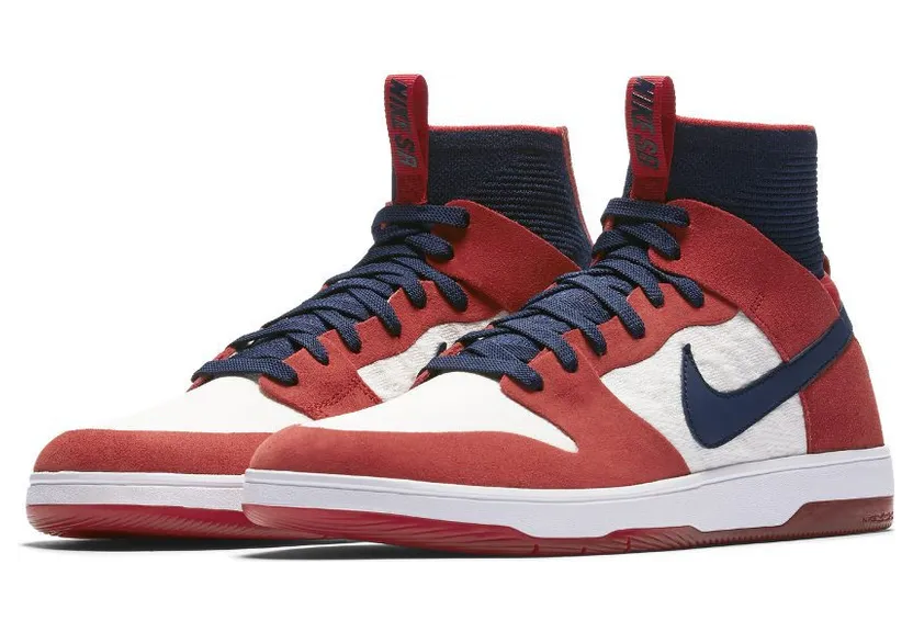 Nike SB Dunk High Elite Red Navy White