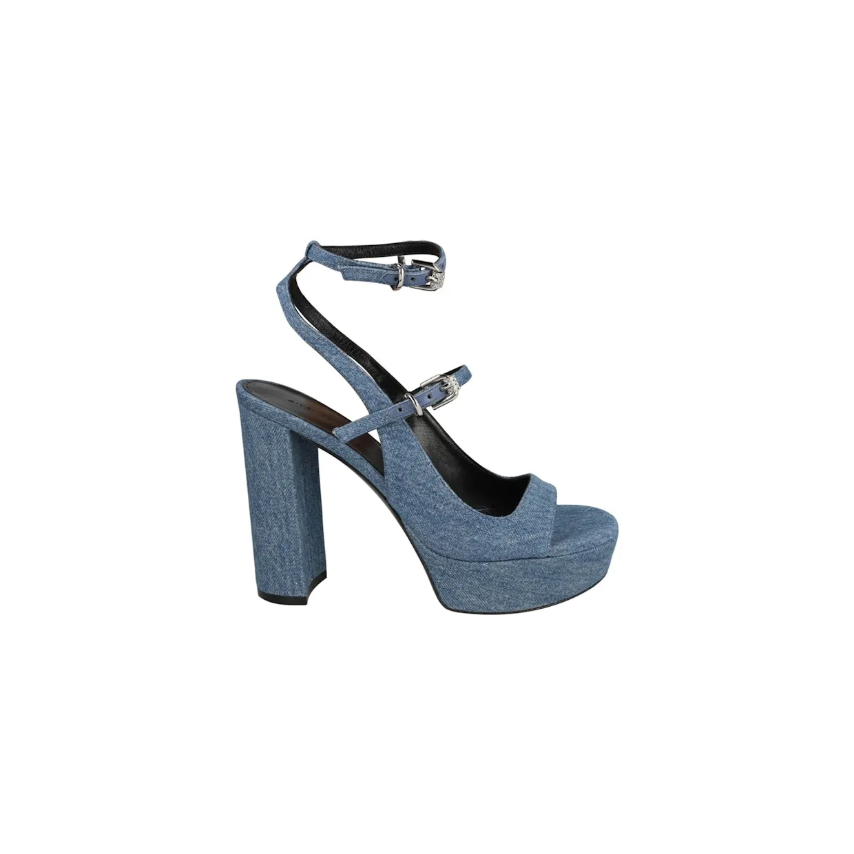 Givenchy Voyou Platform Sandals Denim Medium Blue (BE307V-E1SX-420)