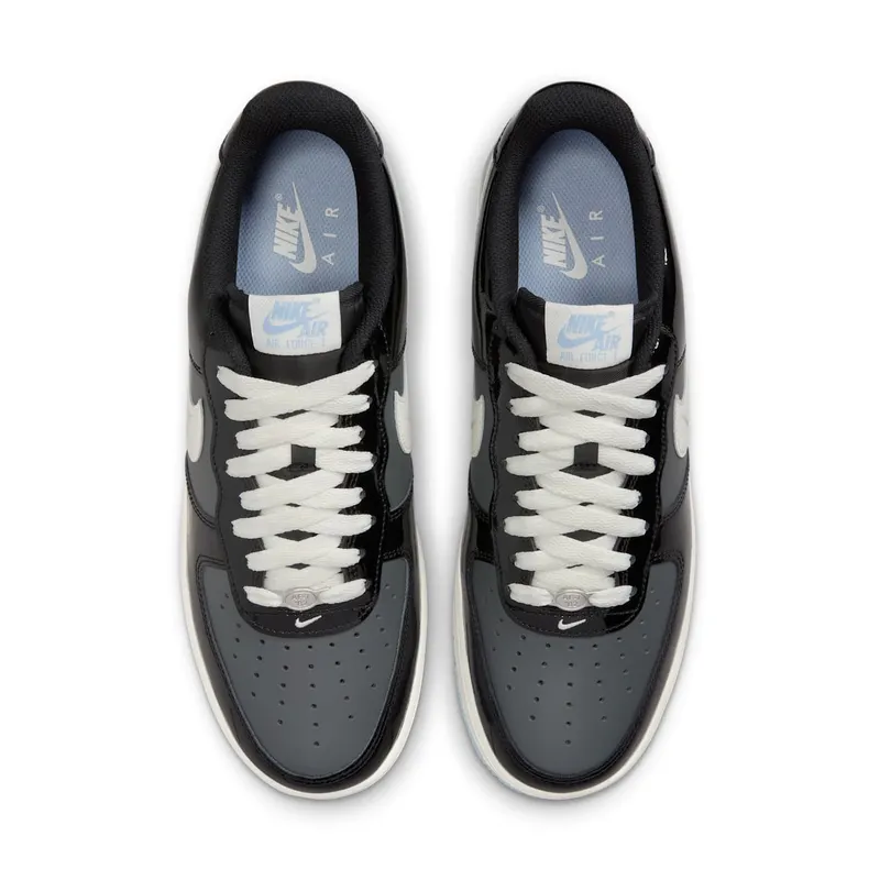 Nike Air Force 1 Low “Black Iron Grey Patent” (IB7676-001)
