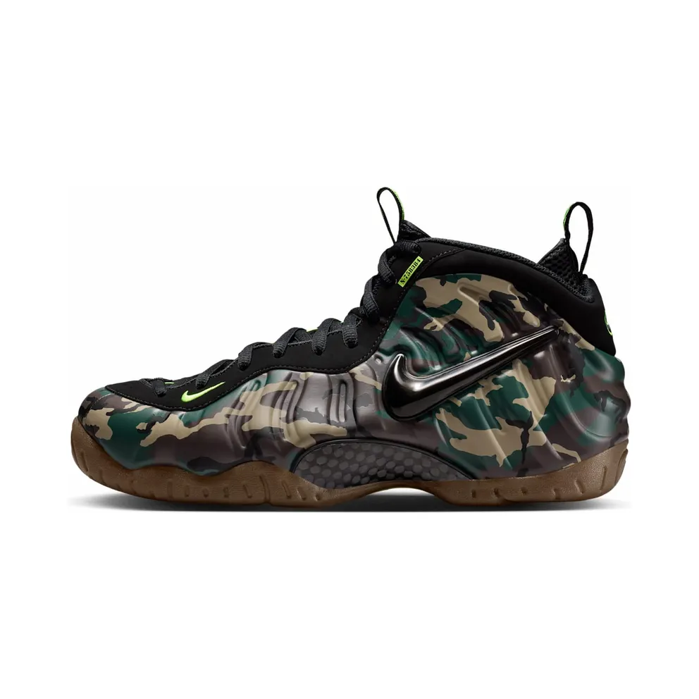Nike Air Foamposite Pro – Camo – “Black / Black-Voltage Green-Gum Dark Brown” (IM5204-001)