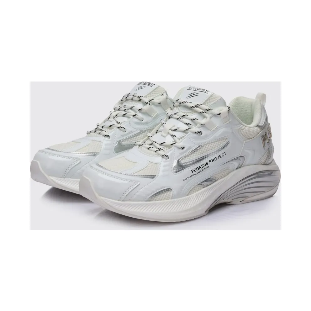 Plein Sport Pegasus Project Mesh And Patent Leather White (FAESUSC0848STE003N01)