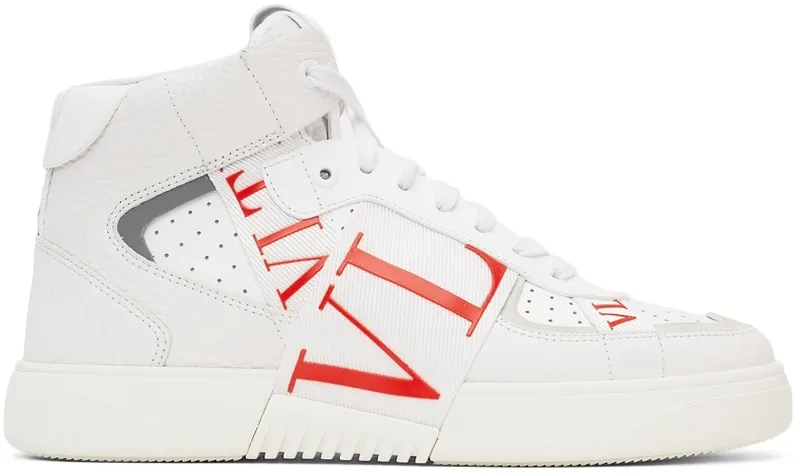 Valentino Garavani White & Red ‘VL7N’ High-Top (WY2S0E03WRQ)