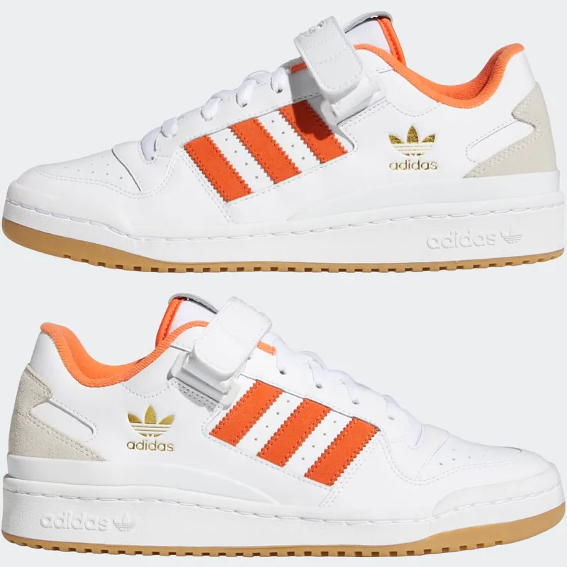adidas Forum Low Cloud White / True Orange / Gum (GY2647)