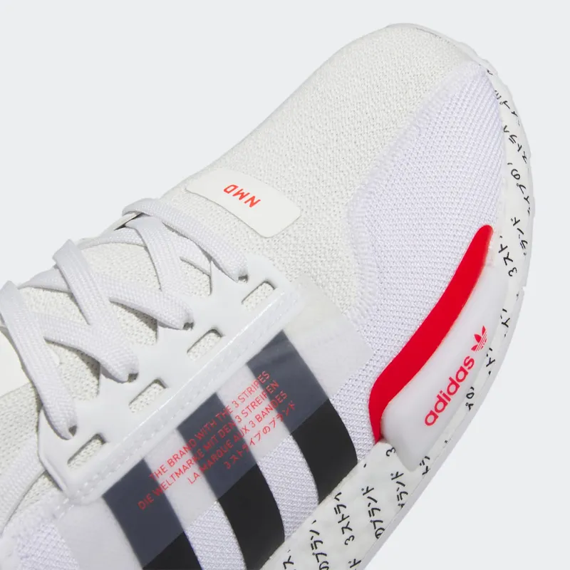 adidas NMD R1.V2 Cloud White Core Black Red (ID2853)