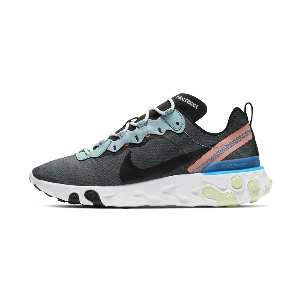 Nike React Element 55 Ocean Cube Ocean Cube/Black-Pink Quartz-Blue Hero-Cedar-White (BQ6166-300)
