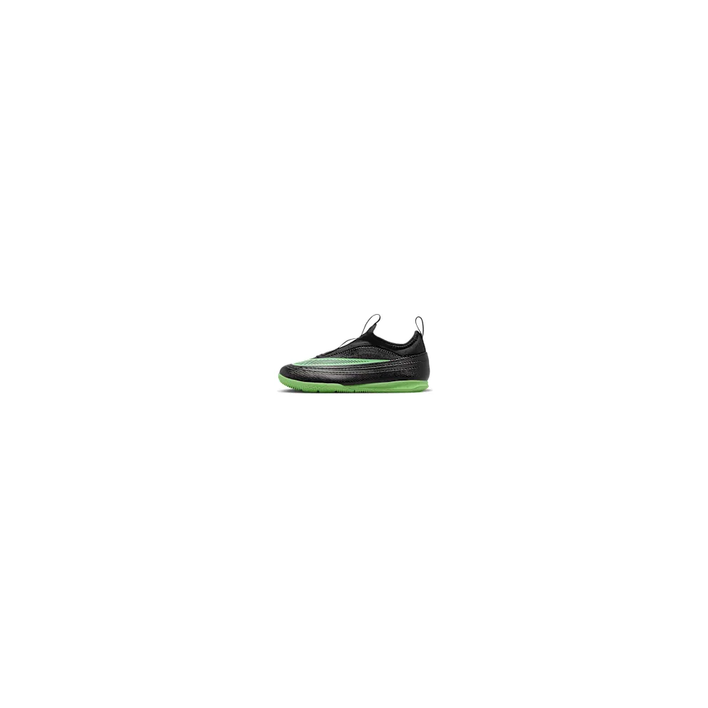 Nike Jr. Mercurial Vapor 17 Club ‘ Indoor/Court Low-Top “Black/Black/Illusion Green” (IR1212-001)
