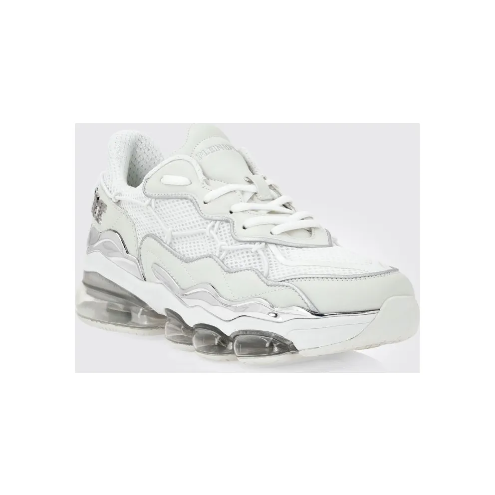 Plein Sport Mesh And Leather White (PAESUSC0746STE003N0101)