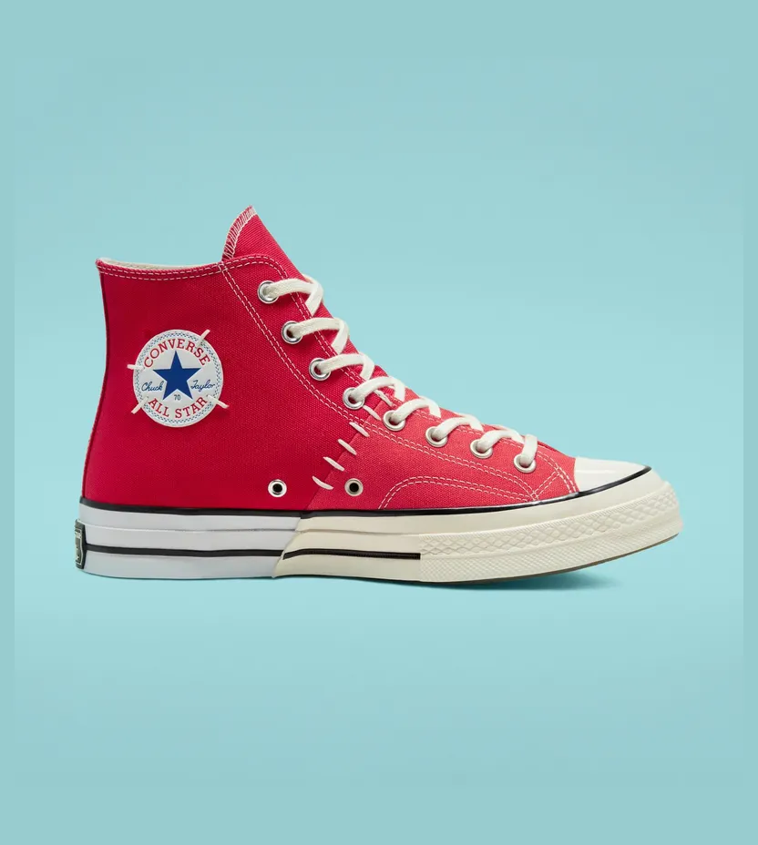 Converse Red Reconstructed Chuck 70 High Sneakers (164554C)