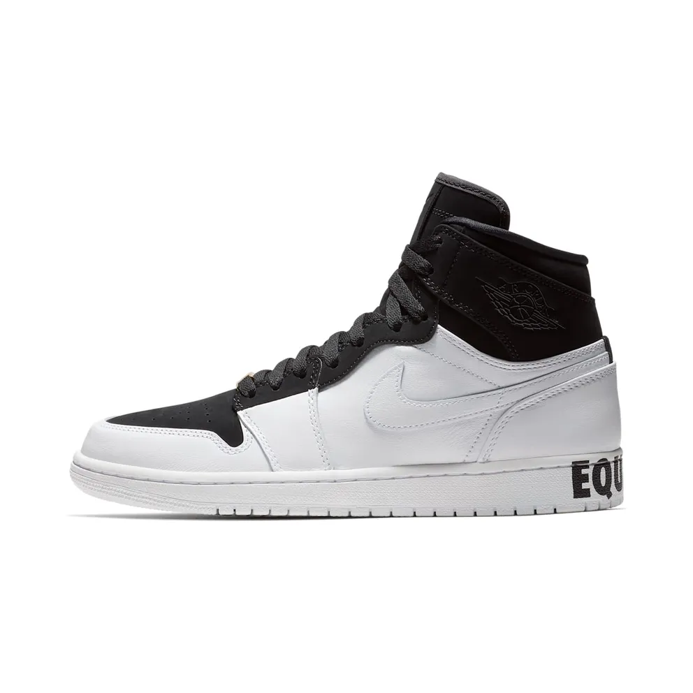 Jordan 1 Retro High Equality Black History Month (2018) Black/Black-White-Metallic Gold (AQ7474-001)