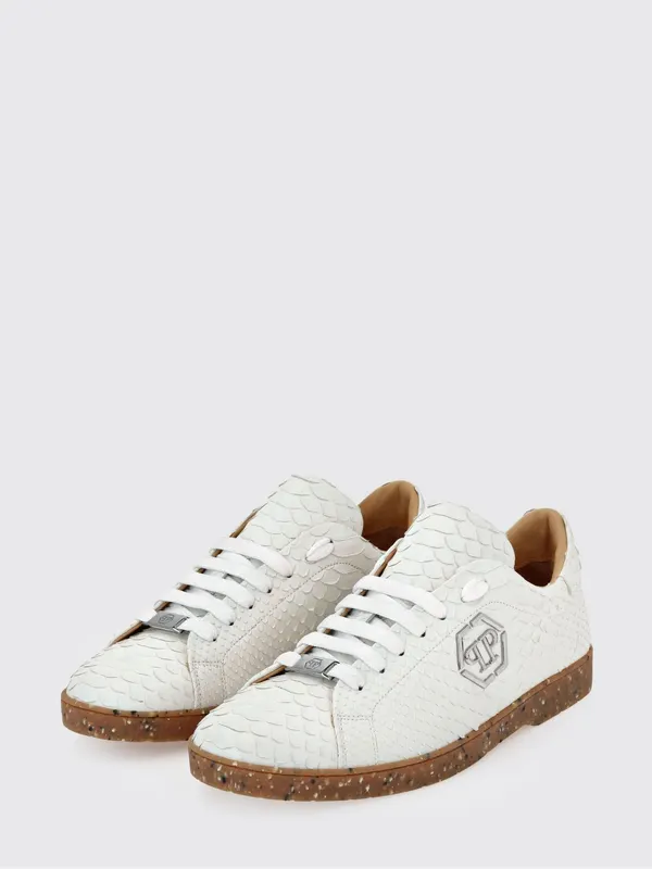 Philipp plein Python Leather Sneakers White (SAESMSC3999PLE029P01)