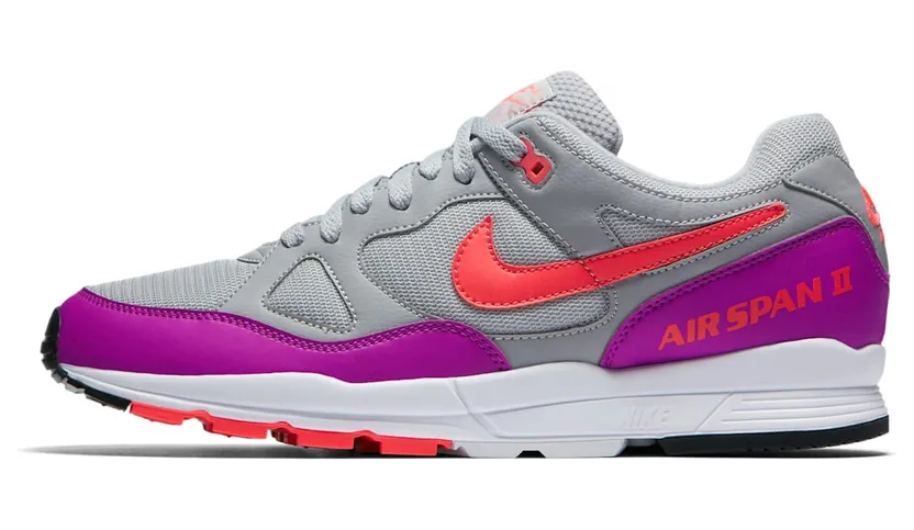 Nike Air Span 2 Wolf Grey Solar Red Vivid Purple
