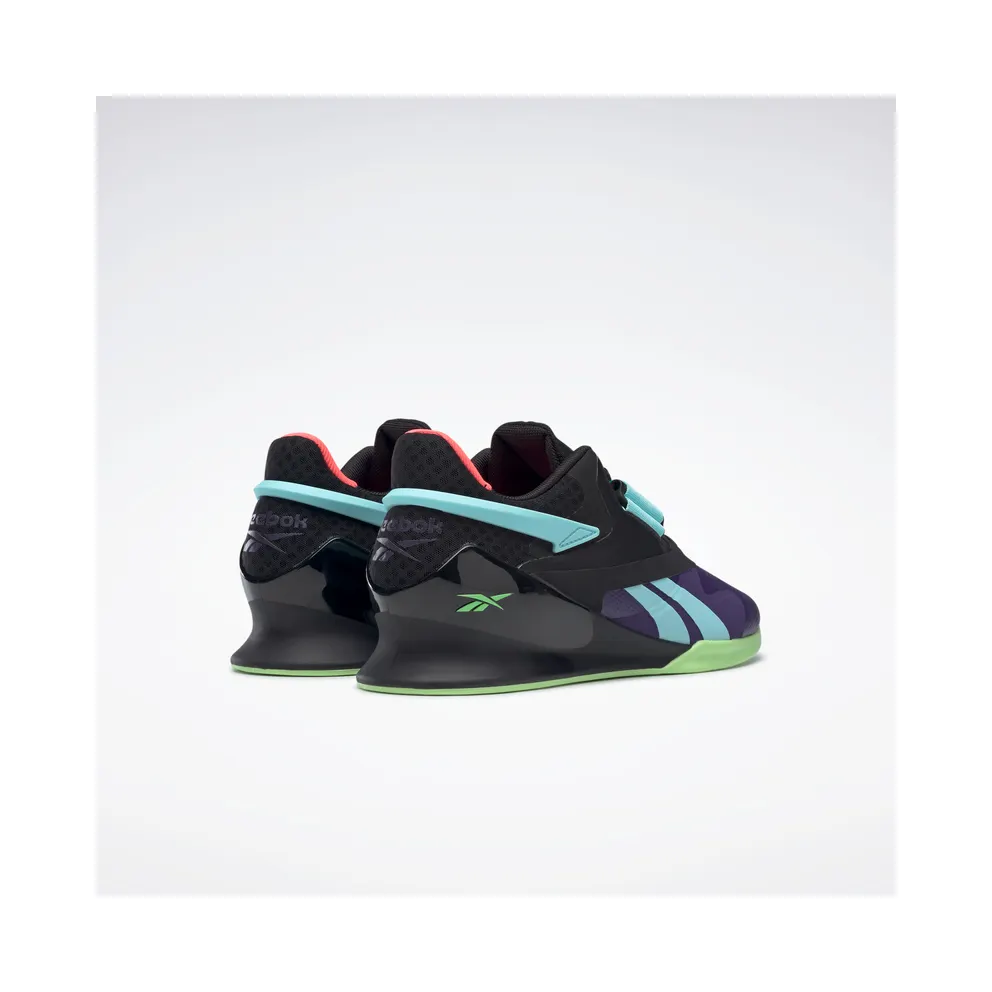 Reebok Legacy Lifter II Shoes Dark Orchid / Core Black / Neon Mint