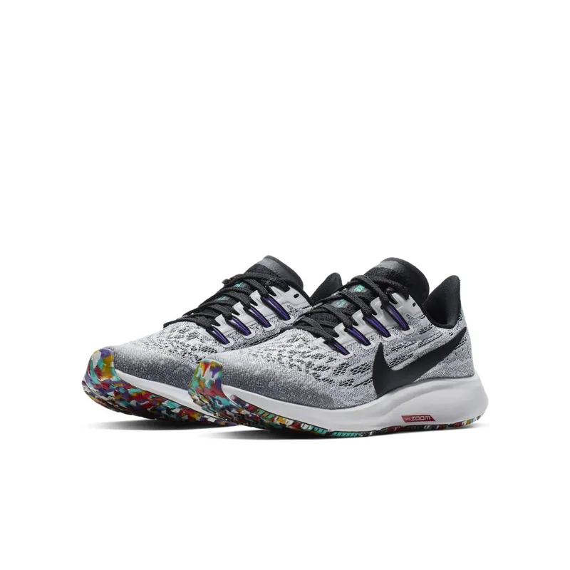 Nike Air Zoom Pegasus 36 White Black Hyper Grape (GS) White/Black-Hyper Grape (AR4149-100)