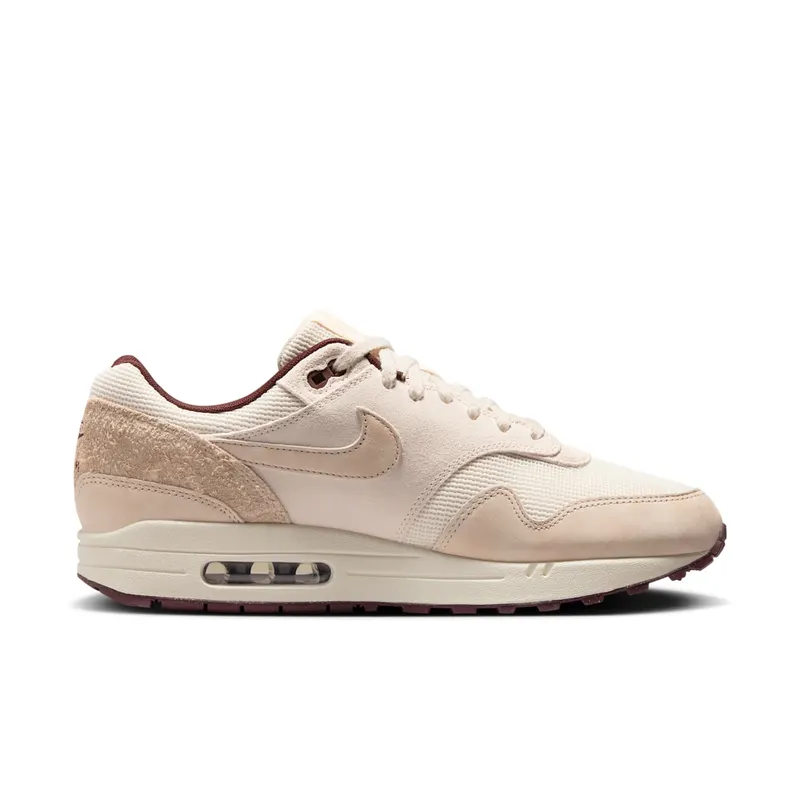 Nike Air Max 1 PRM “Burgundy Crush” (sail / light orewood brown / phantom) – HF8127-100