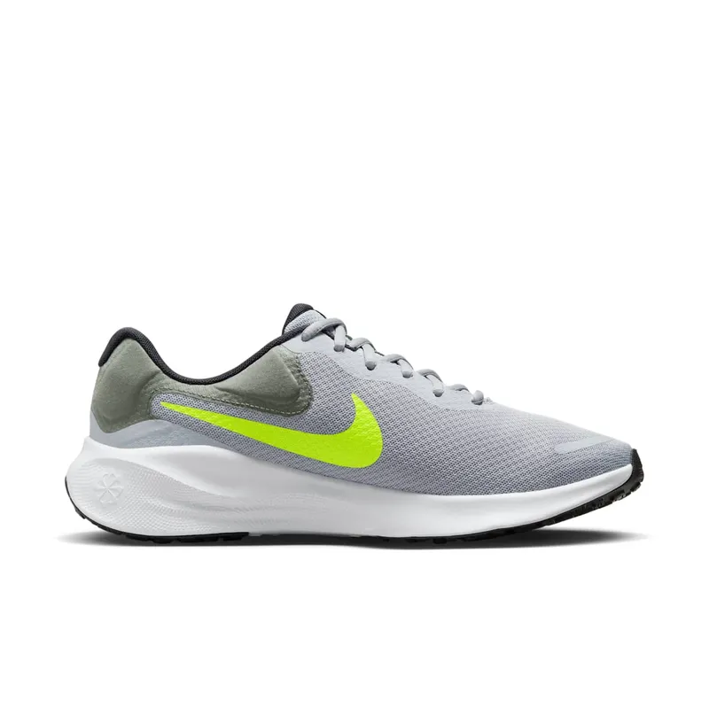 Nike Revolution 7 Wolf Grey Smoke Grey Black Volt (FB2207-002)