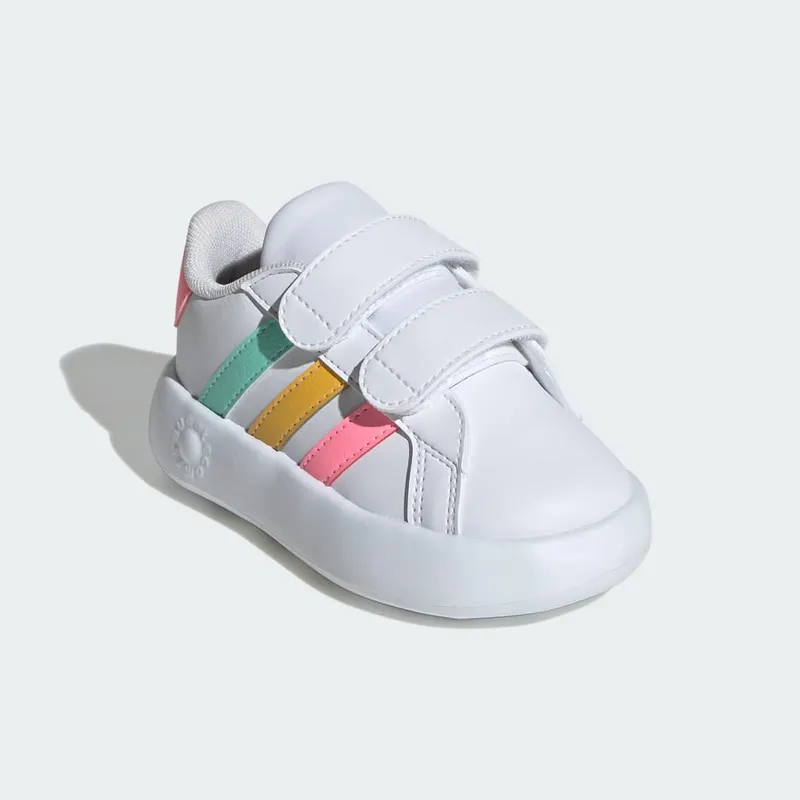 adidas Grand Court 2.0 Kids Cloud White / Pulse Mint / Beam Pink (IE1371)
