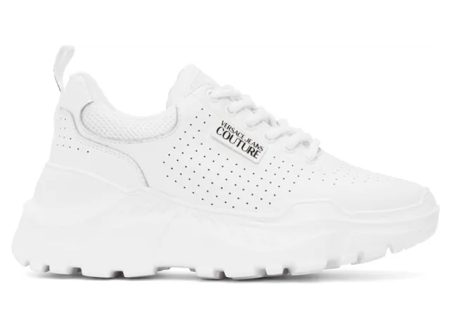 Versace Jeans Couture White Speed Track Sneakers (EE0VWASC3E71967)