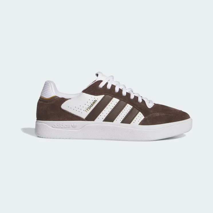 adidas Tyshawn Low Shoes Brown / Cloud White / Gold Metallic (IE3126)