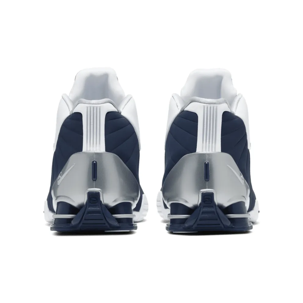 Nike Shox BB4 White Silver Navy White/Metallic Silver-Midnight Navy (AT7843-100)