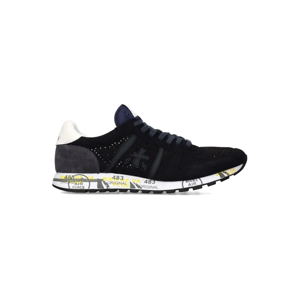 Premiata Eric geperforeerde suède “Blue” (ERIC8233)