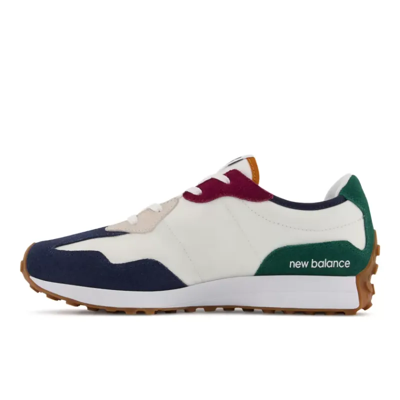 New Balance 327 Natural Indigo Green Maroon Gum (GS) (GS327HH1)
