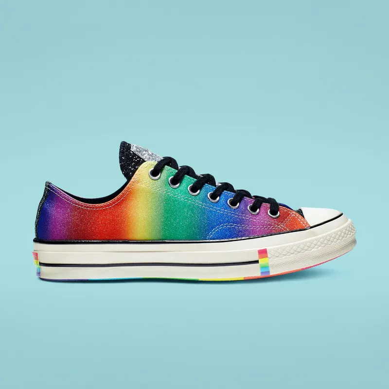 Converse Chuck Taylor All-Star 70s Ox Pride Rainbow (2019) Black/Egret-Multi (165714C)