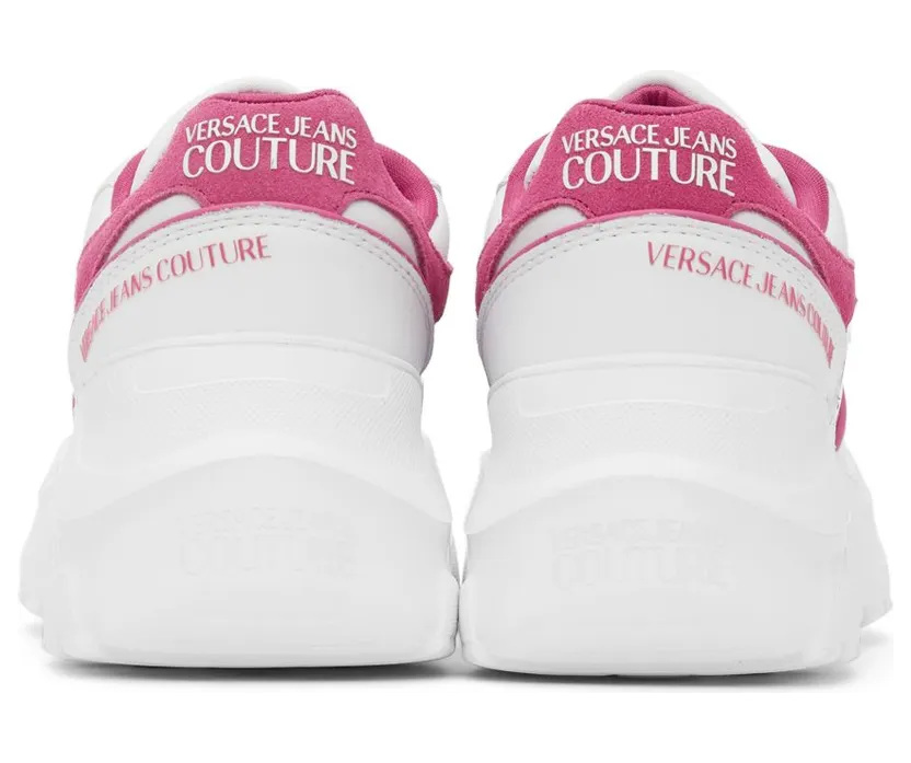 Versace Jeans Couture Off-White & Pink Speedtrack Low Sneakers (E71VA3SC4EZP064) (4)