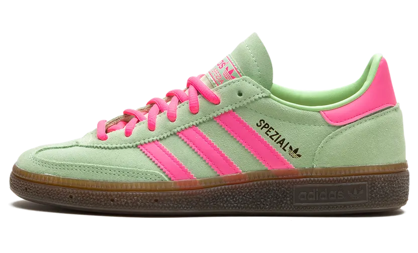 adidas Spezial Handbalschoenen Semi Green Spark / Lucid Pink / Gum (IH7498)