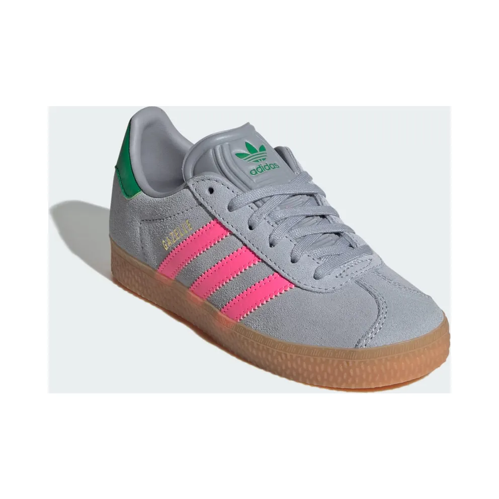 Adidas Gazelle Halo Silver / Lucid Pink / Green (IH6472)