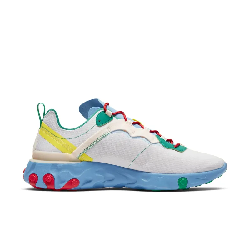 Nike React Element 55 Guava Ice Vast Grey Lucid Green Guava Ice/Vast Grey-University Red-Lucid Green (CT1142-800)