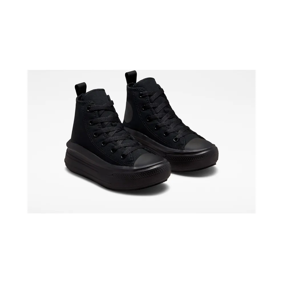 Converse Chuck Taylor All Star Move Platform “Black / Black / Dark Smoke Grey” (A03670C)