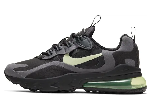 Air Max 270 React Black Barely Volt (GS) (BQ0103-008)