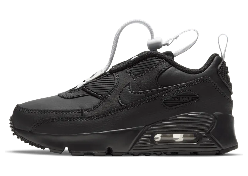Nike Air Max 90 Toggle Triple Black (PS) (CV0064-001)