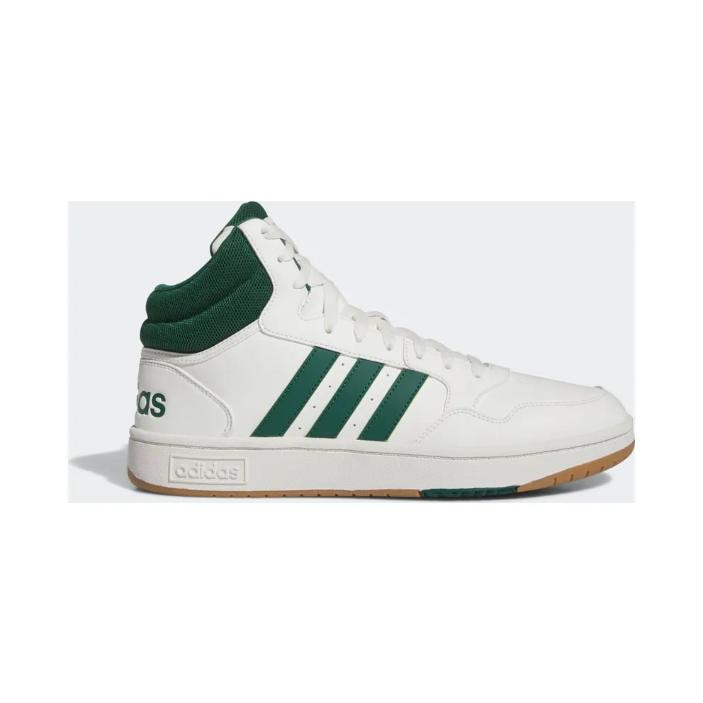 adidas Hoops 3.0 Mid Lifestyle Basketball Classic Vintage Core White / Collegiate Green / Gum (IG5570)