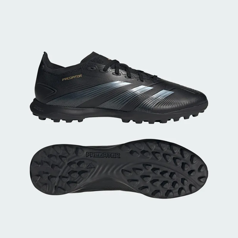 Adidas Predator League Turf Soccer “Core Black / Carbon / Gold Metallic” (IF6377)